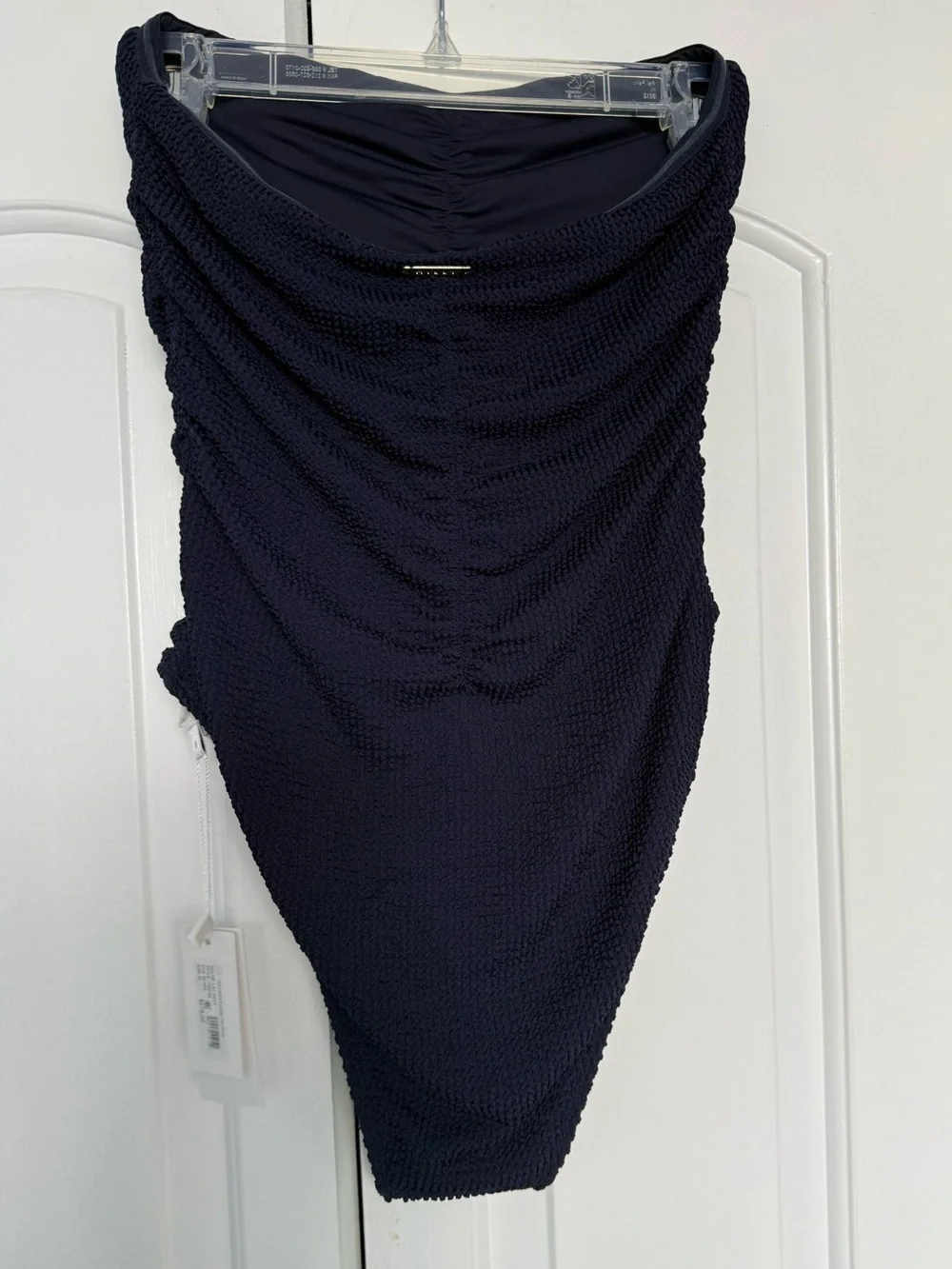Milly Ruched One Piece Swimsuit NWT size M Navy